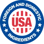 Foreign and domestic ingredients badge